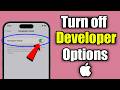 How to Turn Off Developer Options iOS 26?