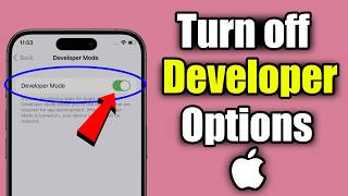 How to Turn Off Developer Options iOS 26