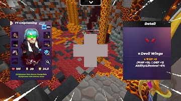 Good Combination: Reaper Set + Devil Wings | Blockman Go Skyblock