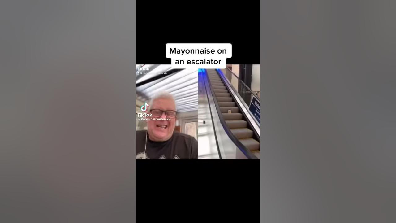Mayonnaise on an escalator. YouTube