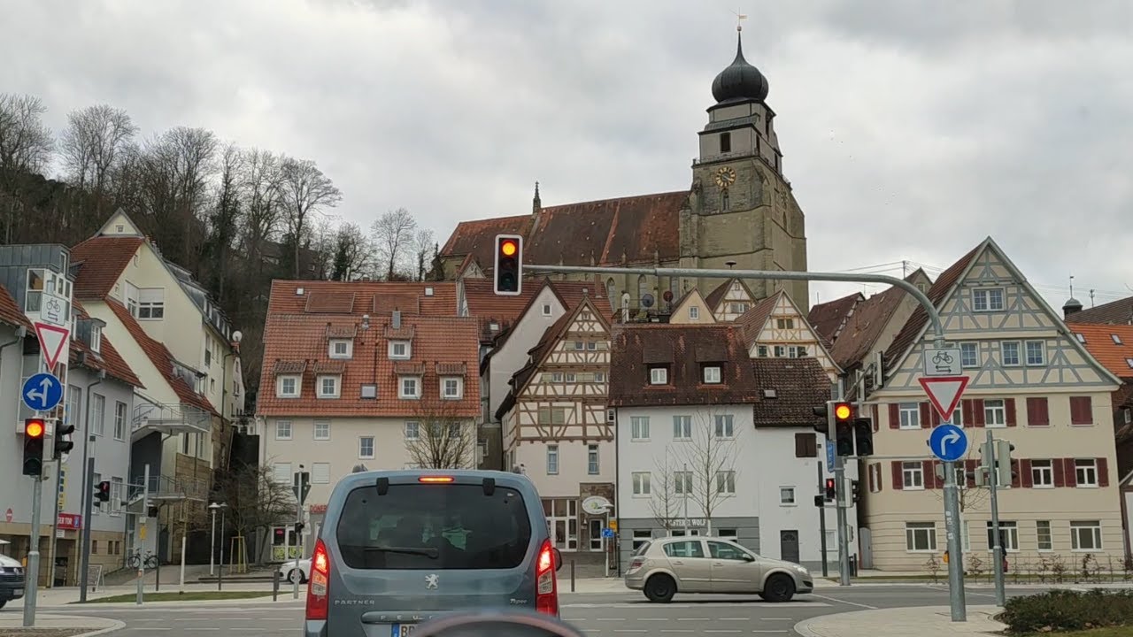 Путешествие между Нагольдом и Херренбергом в ГерманииИзображения из Нагольда и Херренберга в Германи