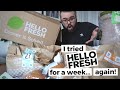 I tried HELLO FRESH for a week...AGAIN! UK 2021 unboxing + honest review!