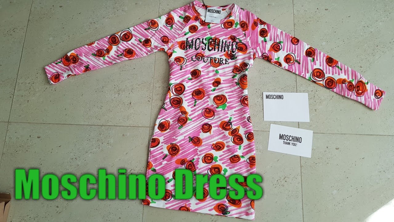 fake moschino t shirt dress