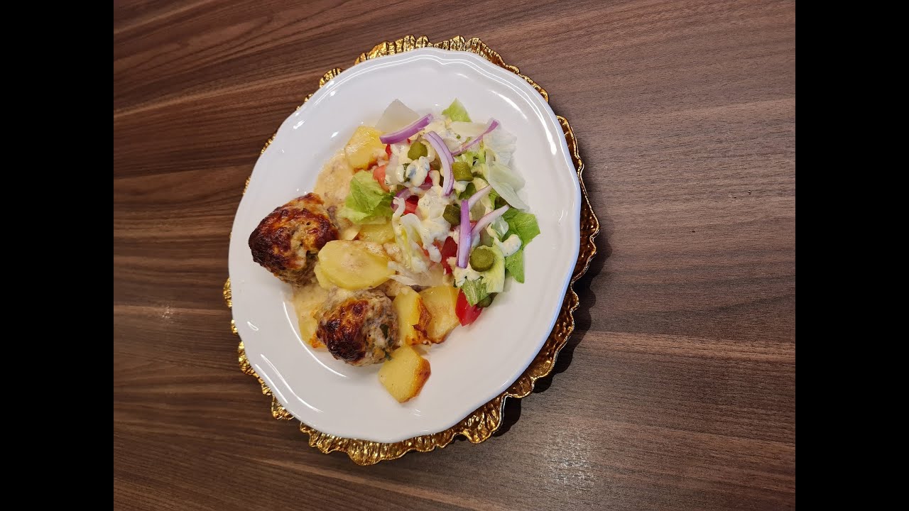 Gratin boulette de viande hâchée