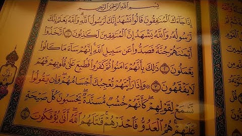 Surat Al-Monafiqoun - Ibrahim Abdulkader ... سورة المنافقون بصوت الشيخ إبراهيم عبدالقادر