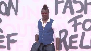 Mario Balotelli At Fashion For Relief Photocall In Cannes