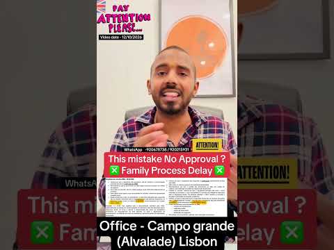 This mistake No Approval ?Family Process Delay ❎ ®Live Portugal By Harry | Advocate Harry | Portugal