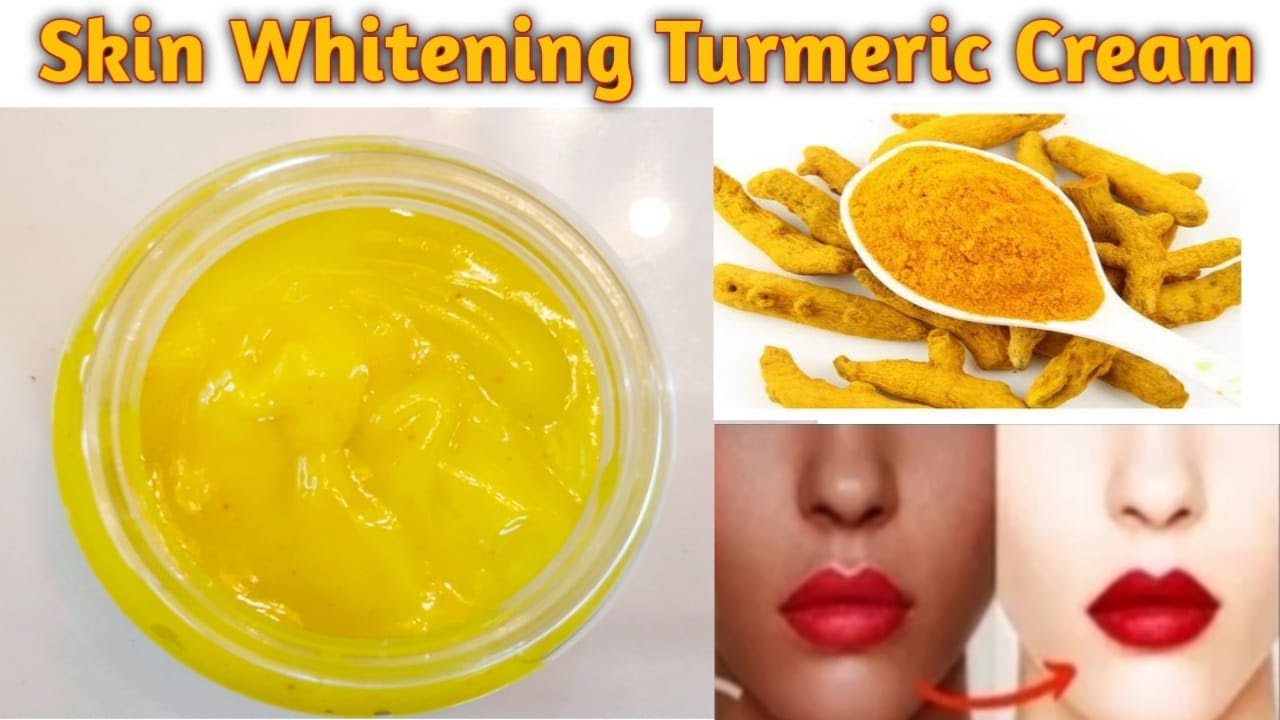 Skin Whitening Turmeric Cream AntiAging Cream Removes Acne, Dark