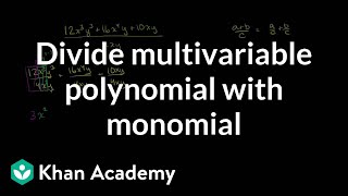 Dividing multivariable polynomial with monomial