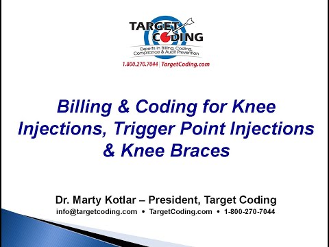 Target Coding Video   Billing & Coding for Knee Injections, Trigger Point Injections, Knee Braces