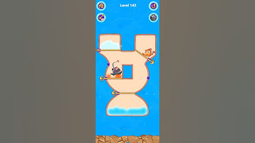 Fish 🐟 Pin Save The Fish Pull The Pin Level 142 Gameplay #short