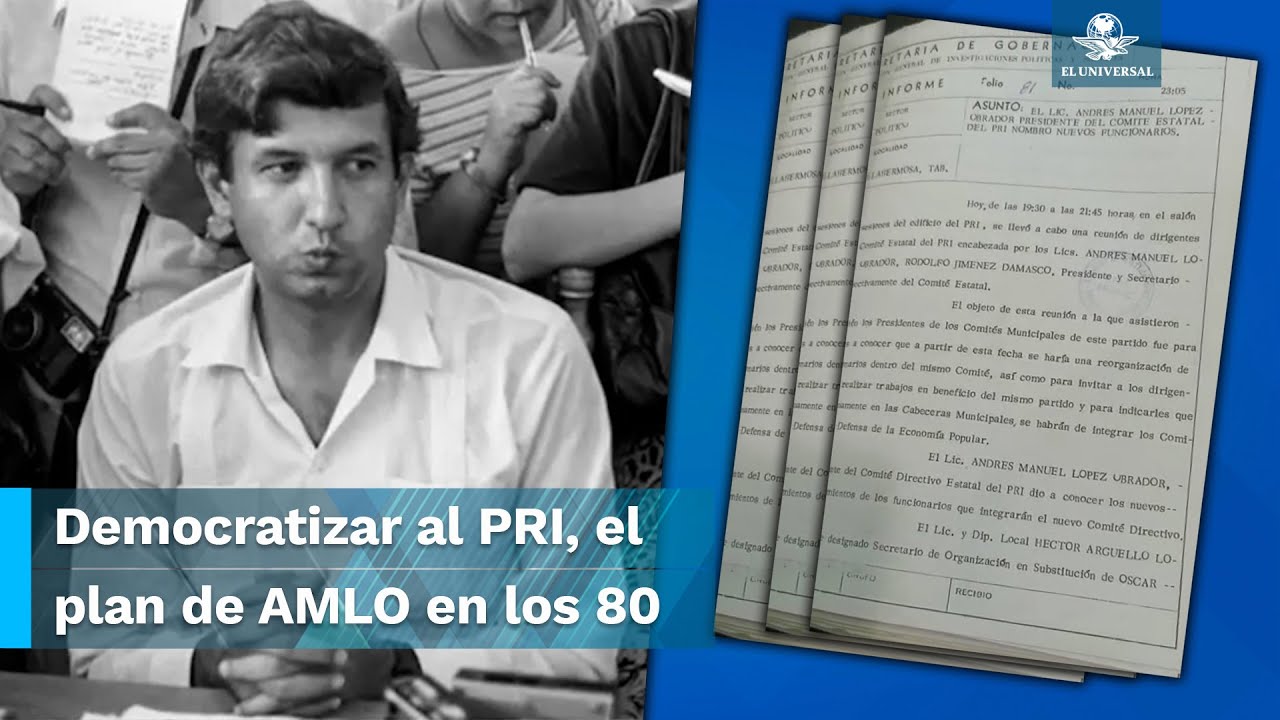 Desclasifican el espionaje oficial a AMLO en los 80