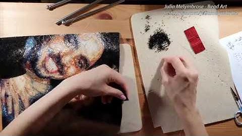 Peyote Bead Tapestry Hyperlapse - Julia Melymbrose