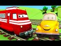 Troy de trein - Tom de takelwagen in Autostad 🚗 Cartoons voor kinderen