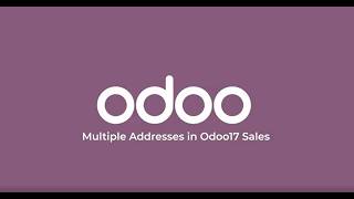 Address Management in Odoo17 Sales | Sales Module