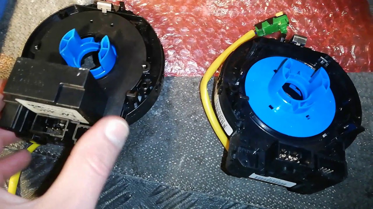 Замена улитки руля на Санта Фе 2,2 2006 - YouTube