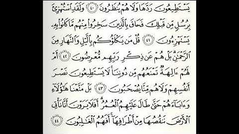 تلاوات مختارة سورة الأنبياء القارئ ناصر العبيد