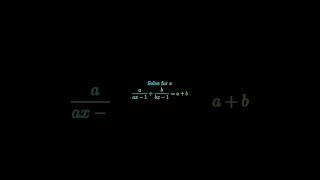 #maths #algebra #quadraticequation #icse #jee #isi #iit #viral #mathchallenge #findx #precalculus