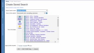 Creating Saved Searches in NetDocuments