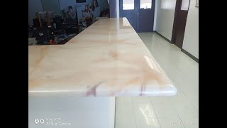 Diy Refurbishing Old Counter Using Metallic Epoxy