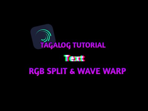 RGBS SPLIT & WAVE WARP | TEXT EFFECT | ALIGHT MOTION TUTORIAL