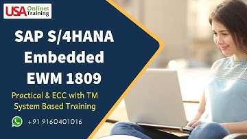 SAP S/4HANA Embedded  EWM Tutorial | SAP EWM S/4HANA Online Training | SAP S4 HANA EWM Demo