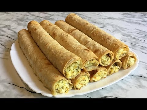 Video: Lavash Rolls Of Curd Cheese And Spinach