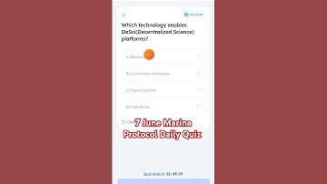 7 June Marina Protocol Daily Quiz Answer||Today Marina Protocol Daily Quiz