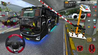 Bus Pariwisata GeGe Ketiban Palang Kereta | Bus Simulator Indonesia BUSSID screenshot 5