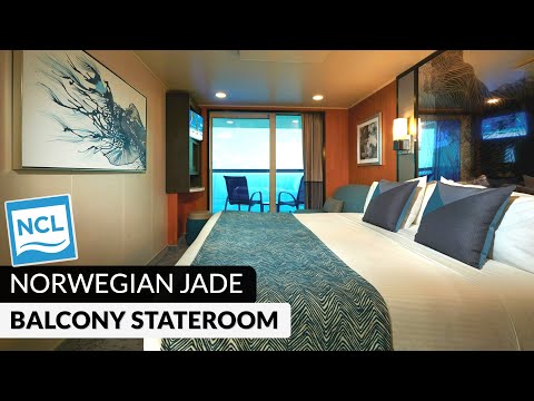 Norwegian Jade Balcony Stateroom walkthrough tour