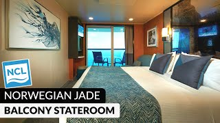 Norwegian Jade | Balcony Stateroom Full Walkthrough Tour | 2024 | 4K