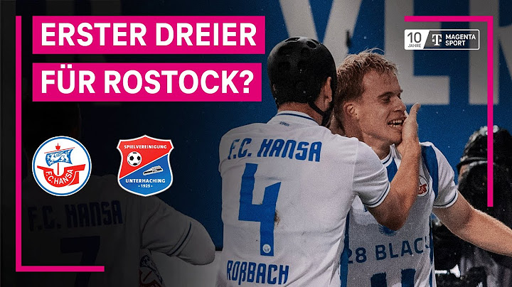 F.C. Hansa Rostock - SpVgg Unterhaching, Highlights mit Live-Kommentar | 3. Liga | MAGENTA SPORT