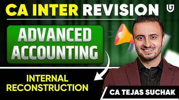 Internal Reconstructions Revision | CA Inter Advanced Accounting | CA Inter Jan25 | CA Tejas Suchak