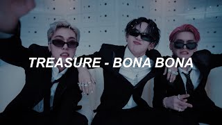 [with MV] TREASURE (트레저) - 'BONA BONA' Easy Lyrics  (4K 60fps)
