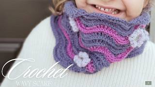 HOW TO CROCHET a colorful wavy pattern scarf. Fun fast easy crochet patterns for all levels. @humblehus