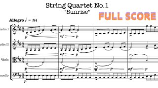 I Wrote My First String Quartet (score)|Ethan Perez