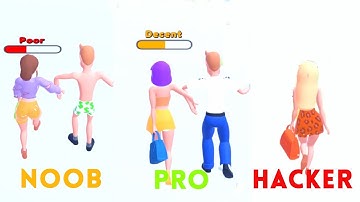 Noob vs pro vs hacker - Money Honey! All levels Gameplay (IOS,Android)