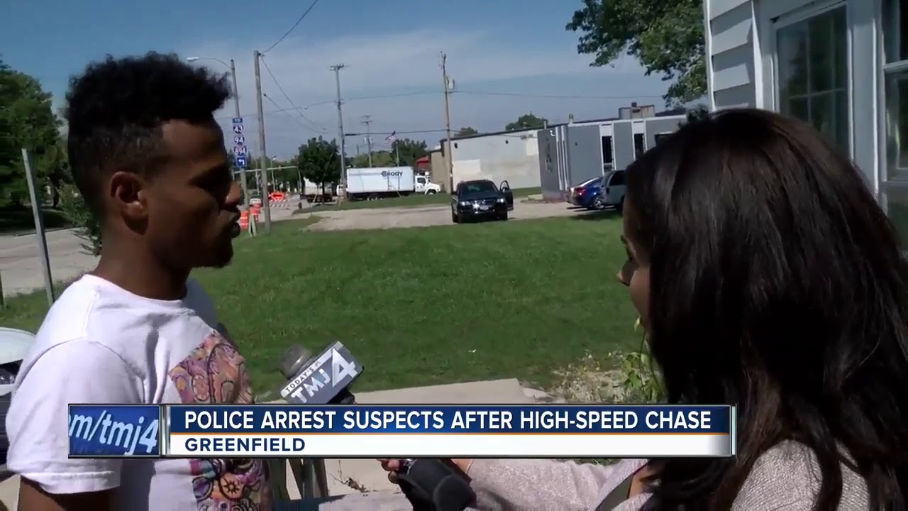 High speed chase in Greenfield ends in violent crash - YouTube