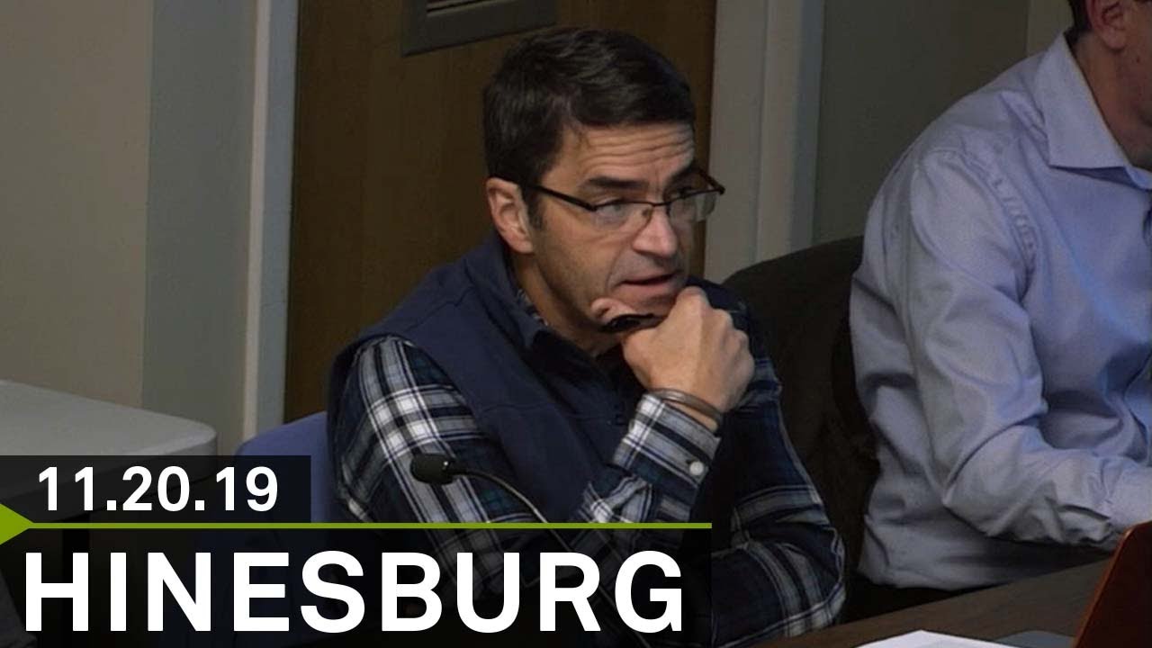 Hinesburg Selectboard November 20, 2019 YouTube
