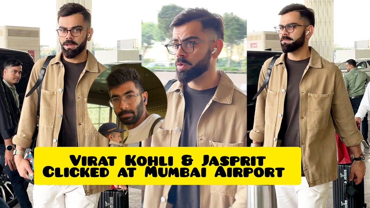 The Two Legends Virat Kohli & Jasprit Bumrah Makes Stylish Entry at Mumbai Airport 😎🔥📸