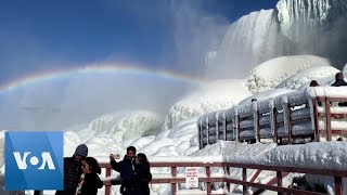 Winter Storm Leaves Niagara Falls Encrusted in Ice