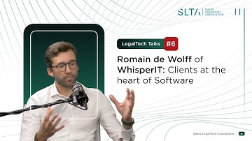 SLTA Talks 6 - Romain de Wolff van WhisperIT: Software bouwen met klanten