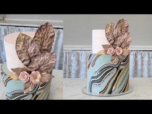 Eleni's Kouzina - Marble cake wrapped in LV cake wrap and