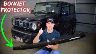 Suzuki Jimny JB74 BONNET PROTECTOR Installation || How To Install a  Bonnet Protector || DIY Guide