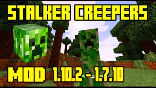 Stalker Creepers mod Minecraft | Para 1.10.2 y Otras Versiones En Español | Mod Review