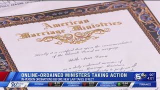 Online-Ordained Minister meeting