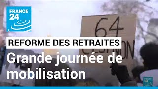 Réforme des retraites : grande journée de mobilisation ce mardi • FRANCE 24