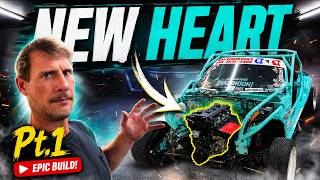 We build Tiffany’s new motor!  300+ wheel hp Miata Kart