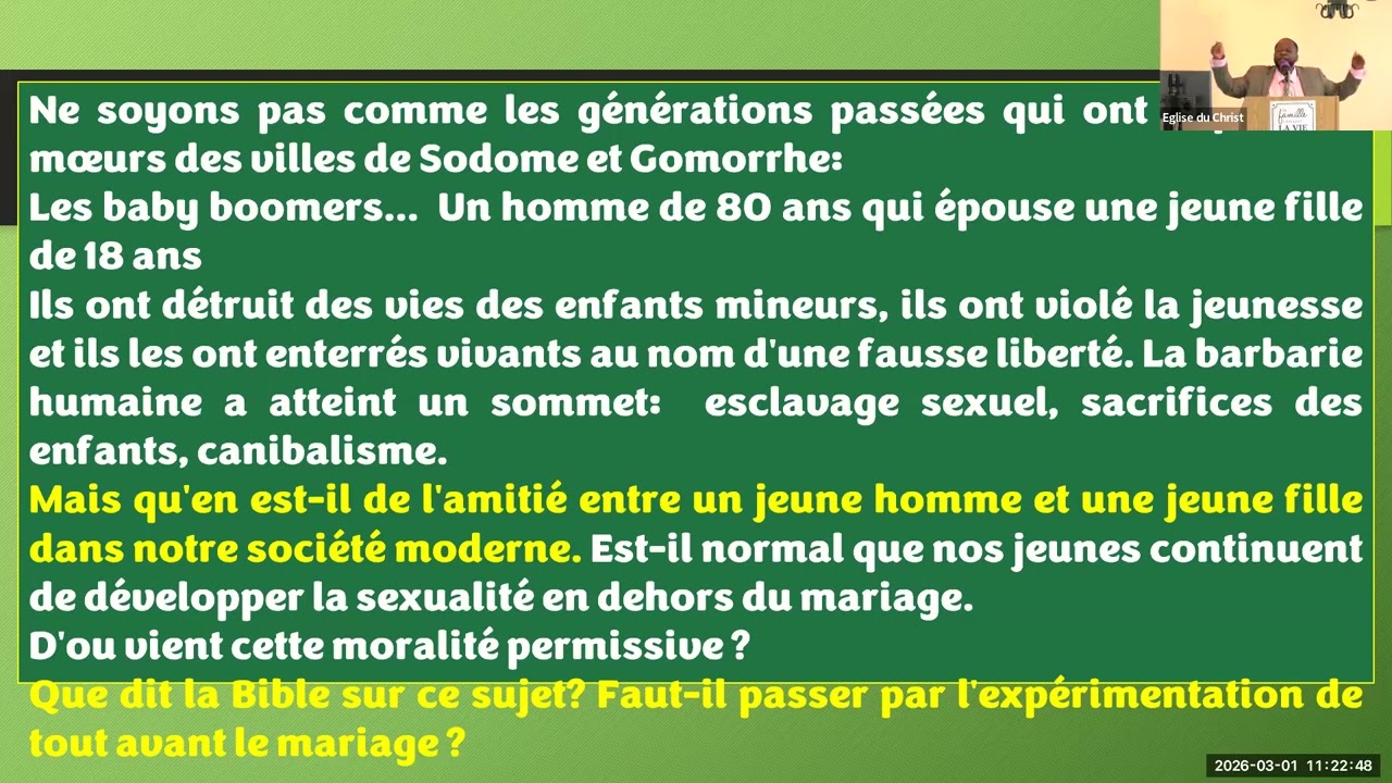 L'inconduite sexuelle dans ce monde: Avertissons nos jeunes !
