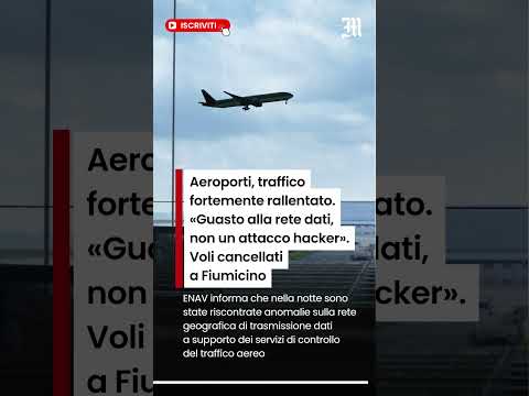 Video Aeroporti, traffico fortemente rallentato. «Guasto alla rete dati». Voli cancellati a Fiumicino
